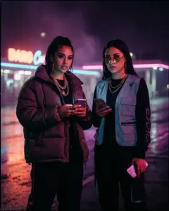 Real Dimez, арт-концепт рэп-дуэта ГТА 6 в стиле Vicemania