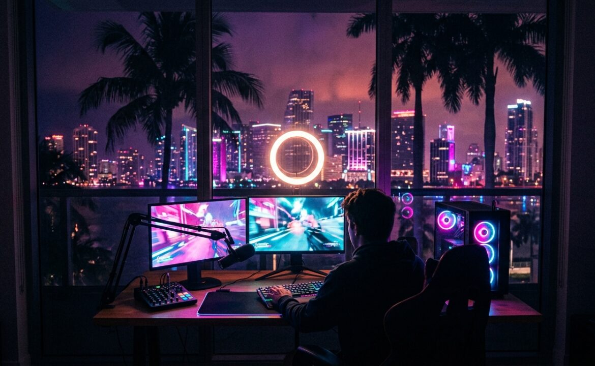 Стриминг в ГТА 6: что известно про Twitch, Kick и YouTube · концепт Vicemania