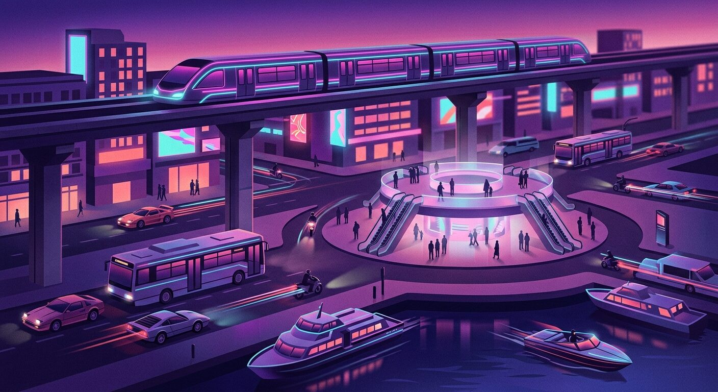 Метро и транспорт в ГТА 6: как устроен Вайс-Сити · концепт Vicemania