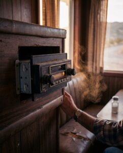 Старое радио в придорожной закусочной напоминает о станции Rebel Radio из ГТА 6