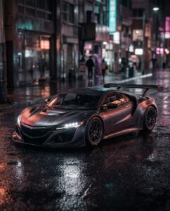 Гоночный спорткар в неоновом стиле как образ Jester гоночный в ГТА 6