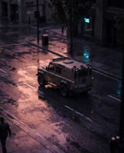 Грузовой фургон у неоновой заправки как образ Mule в ГТА 6