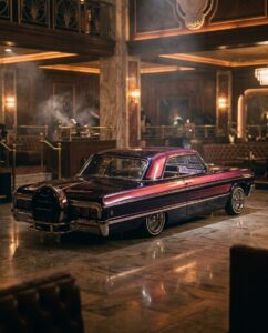 Классический лоурайдер в неоновом стиле как символ Voodoo в ГТА 6